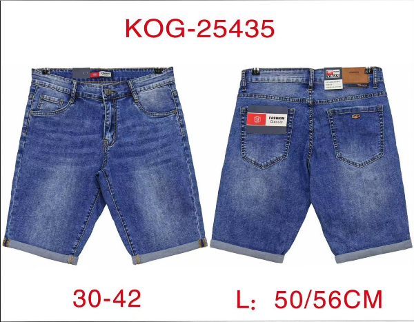 Spodenki męskie jeans Roz 30-42, 1 Kolor Paczka 10 szt